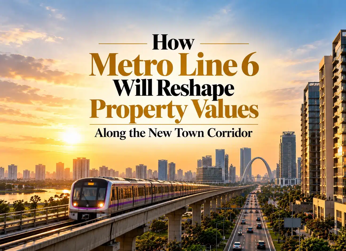 How Metro Line 6 Will Reshape Property Values Along the New Town Corridor