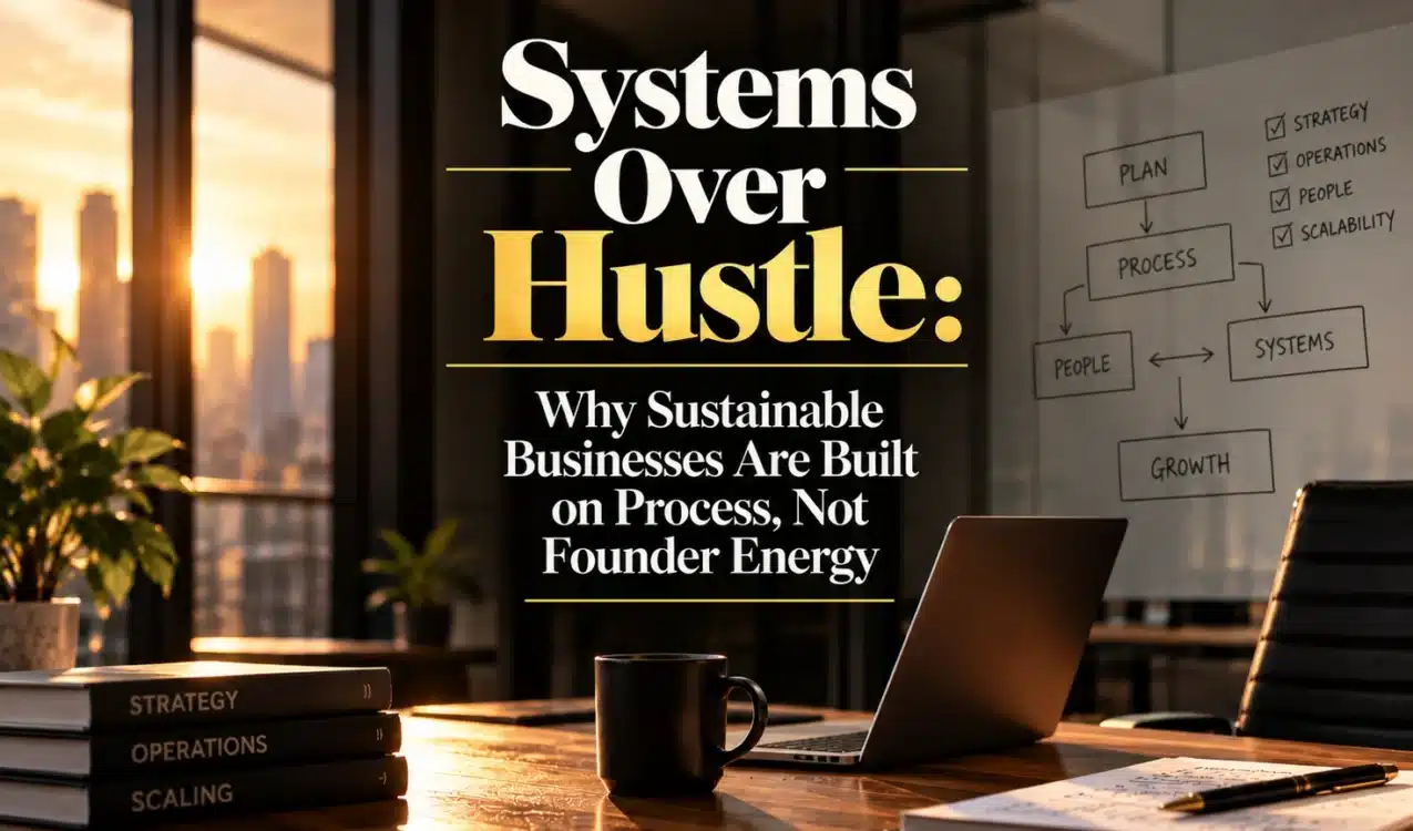 Systems Over Hustle_ Why Sustainable Businesses Are Built on Process, Not Founder Energy